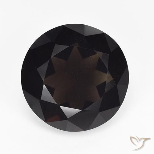 Quartz fumé Marron foncé naturelle Tour, 11.30 ct, VVS-VS