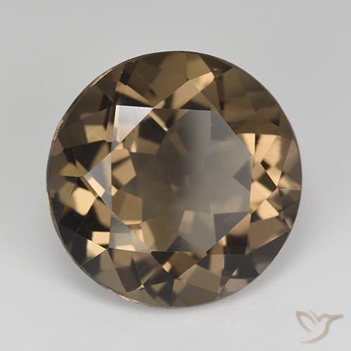 Quartz fumé Brun moyen-foncé naturelle Tour, 12.79 ct, VVS-VS