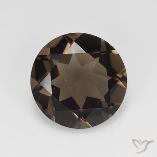 7.63ct Naturel Brun moyen Quartz fumé, Tour, VVS-VS