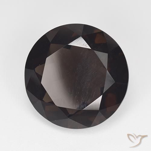 Quartz fumé Marron foncé naturelle Tour, 11.15 ct, VVS-VS