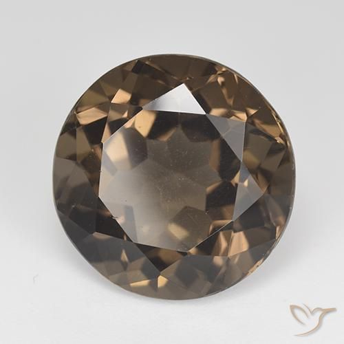 Quartz fumé Brun chocolat naturelle Tour, 14.30 ct, VVS-VS