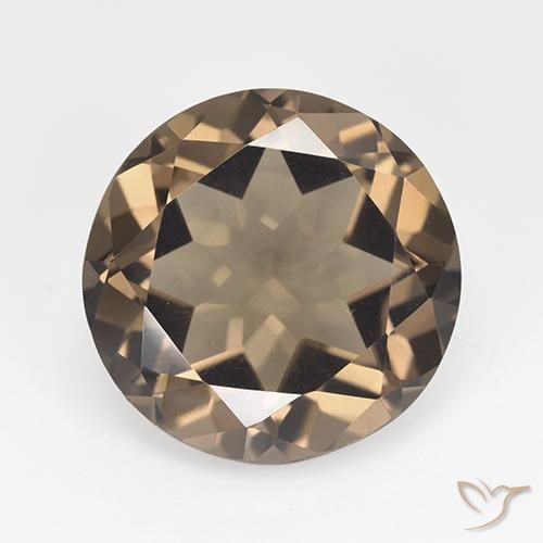 11.84ct Naturel Marron noyer Quartz fumé, Tour, VVS-VS