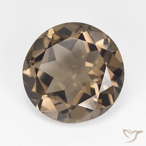 Quartz fumé Marron noyer naturelle Tour, 11.84 ct, VVS-VS