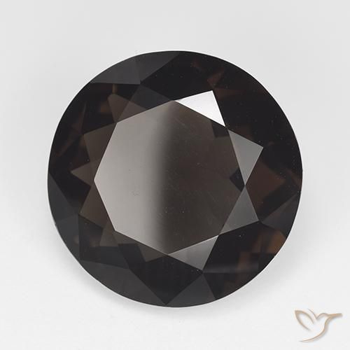 Quartz fumé Marron foncé naturelle Tour, 11.91 ct, VVS-VS