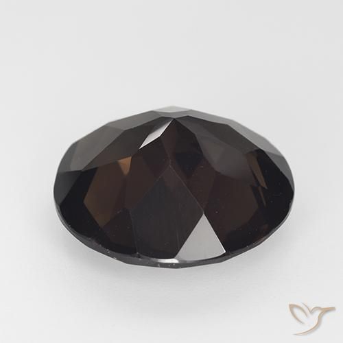 Quartz fumé Marron foncé naturelle Tour, 11.91 ct, VVS-VS