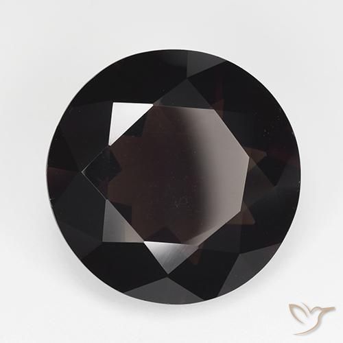 Quartz fumé Marron foncé naturelle Tour, 12.25 ct, VVS-VS