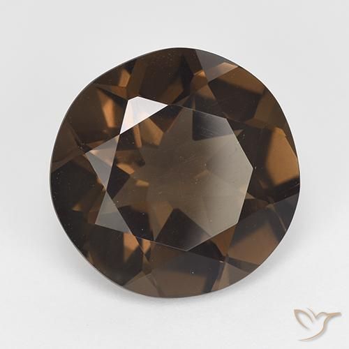 Quartz fumé Marron foncé naturelle Tour, 6.62 ct, VVS-VS