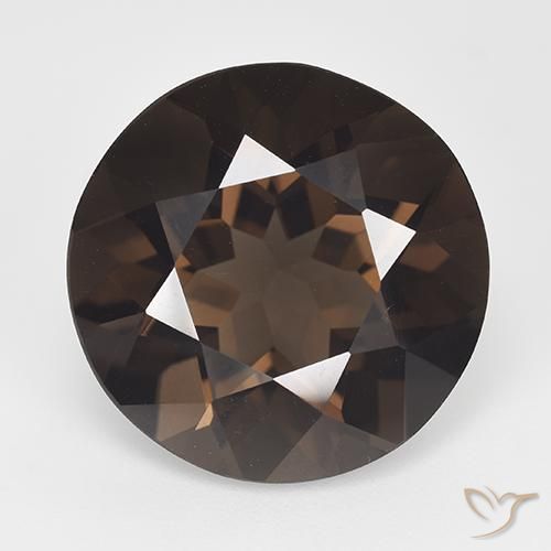 14.57ct Naturel Brun moyen Quartz fumé, Tour, VS
