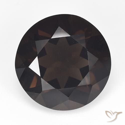 13.90ct Naturel Brun chocolat Quartz fumé, Tour, VVS-VS