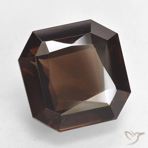 Quartz fumé Brun moyen naturelle Octogone / coupe Émeraude, 7.01 ct, VVS