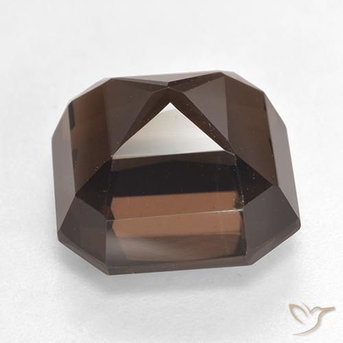 Quartz fumé Brun moyen naturelle Octogone / coupe Émeraude, 7.01 ct, VVS