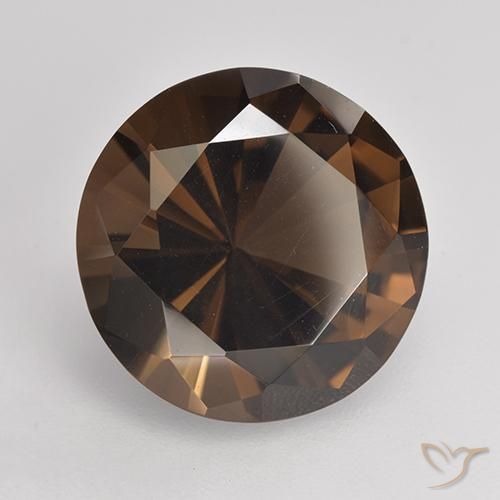 Quartz fumé Marron foncé naturelle Tour, 6.79 ct, VVS-VS