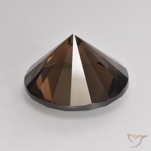 Quartz fumé Marron foncé naturelle Tour, 6.79 ct, VVS-VS