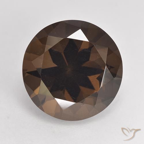 7.04ct Naturel Brun caryer Quartz fumé, Tour, VVS-VS