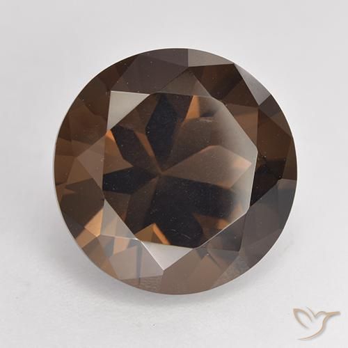 Quartz fumé Brun caryer naturelle Tour, 7.04 ct, VVS-VS