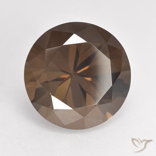 Quartz fumé Brun caryer naturelle Tour, 6.40 ct, VVS-VS