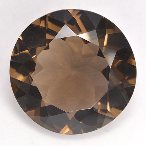 Quartz fumé Brun naturelle Coupe roude, 18.95 ct, VVS-VS
