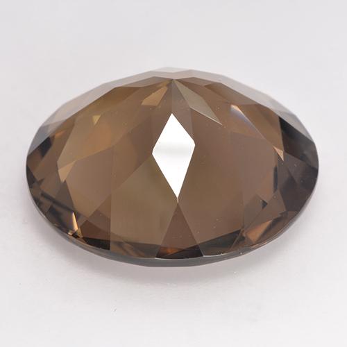 Quartz fumé Brun naturelle Coupe roude, 18.95 ct, VVS-VS