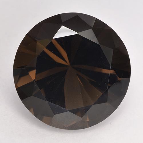Quartz fumé marron naturelle coupe roude, 10,13 ct, VVS-VS