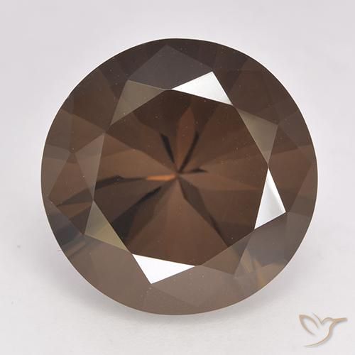 10.64ct Naturel Brun moyen Quartz fumé, Tour, VVS-VS