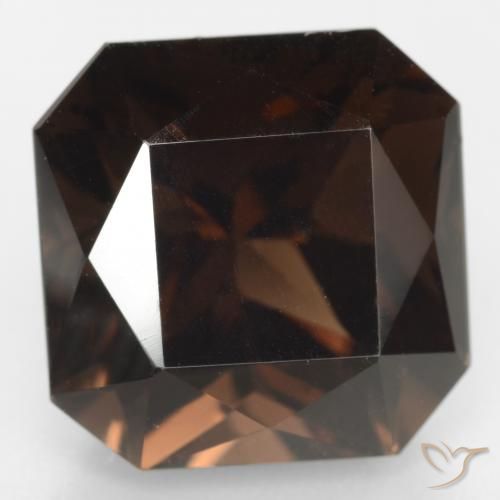 13.36ct Naturel Brun moyen Quartz fumé, Octogone / coupe Émeraude, VVS-VS, Photo A