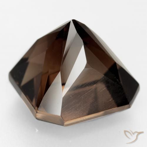 Quartz fumé Brun moyen naturelle Octogone / coupe Émeraude, 13.36 ct, VVS-VS