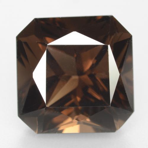 Quartz fumé marron naturelle taille émeraude, 10,00 ct, VVS