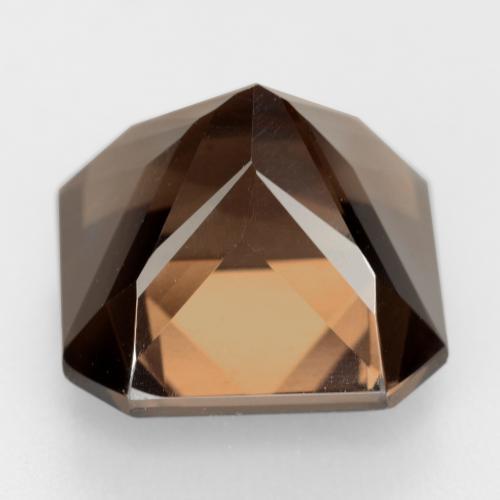 Quartz fumé marron naturelle taille émeraude, 10,00 ct, VVS