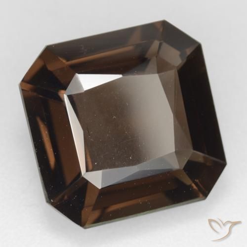 Quartz fumé Brun moyen naturelle Octogone / coupe Émeraude, 8.65 ct, VVS
