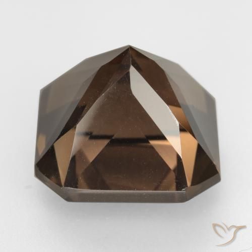 Quartz fumé Brun naturelle Octogone / coupe Émeraude, 10.94 ct, VVS-VS