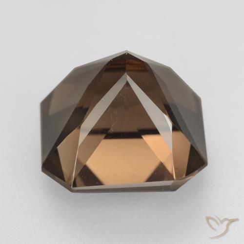 Quartz fumé Brun caryer naturelle Octogone / coupe Émeraude, 7.12 ct, VVS