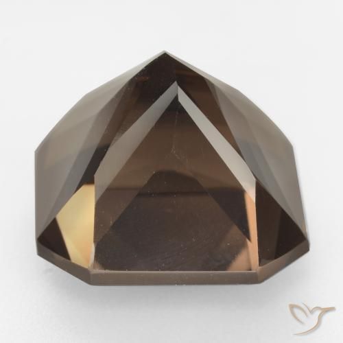 Quartz fumé Brun naturelle Octogone / coupe Émeraude, 13.18 ct, VVS-VS