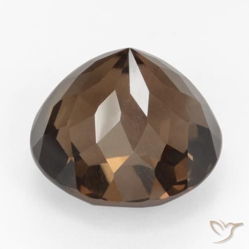 Quartz fumé Marron foncé naturelle Tour, 9.56 ct, VVS-VS