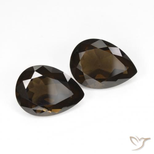 Shop natural 11.77ct Brun chocolat Quartz fumé gems, En forme de poire, from Brésil at GemSelect. In stock, global shipping!