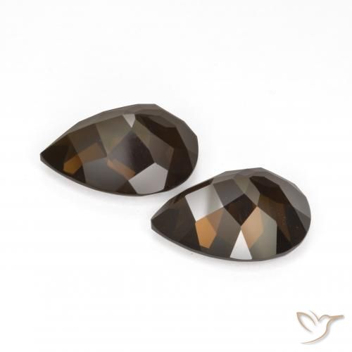 Shop natural 11.77ct Brun chocolat Quartz fumé gems, En forme de poire, from Brésil at GemSelect. In stock, global shipping!