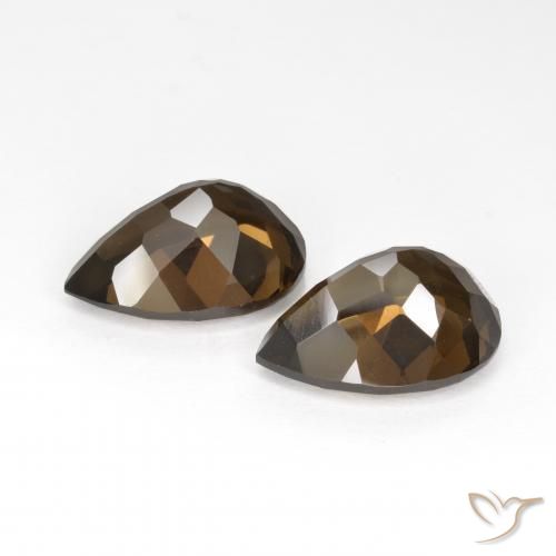 Shop natural 12.81ct Brun Quartz fumé gems, En forme de poire, from Brésil at GemSelect. In stock, global shipping!