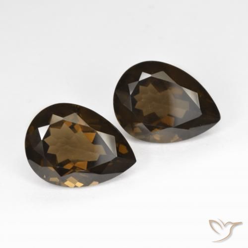 Shop natural 12.61ct Brun chocolat Quartz fumé gems, En forme de poire, from Brésil at GemSelect. In stock, global shipping!