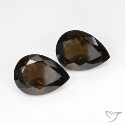 Shop natural 12.81ct Brun chocolat Quartz fumé gems, En forme de poire, from Brésil at GemSelect. In stock, global shipping!