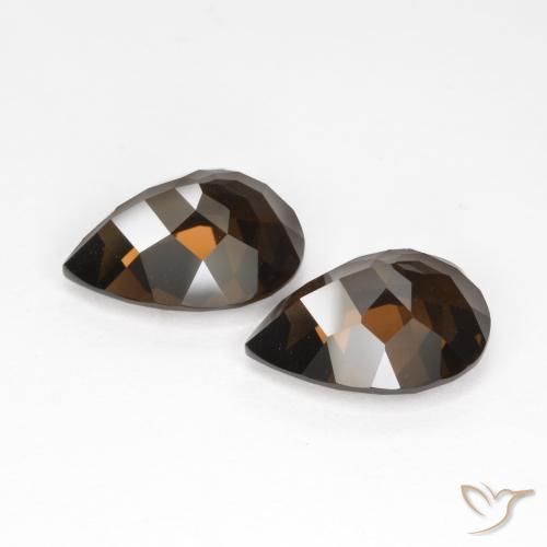 Shop natural 12.81ct Brun chocolat Quartz fumé gems, En forme de poire, from Brésil at GemSelect. In stock, global shipping!