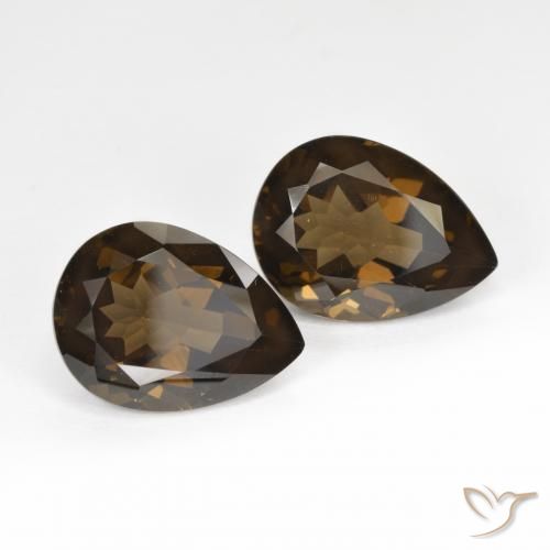 Shop natural 12.75ct Brun moyen Quartz fumé gems, En forme de poire, from Brésil at GemSelect. In stock, global shipping!