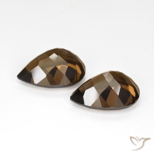 Shop natural 12.75ct Brun moyen Quartz fumé gems, En forme de poire, from Brésil at GemSelect. In stock, global shipping!
