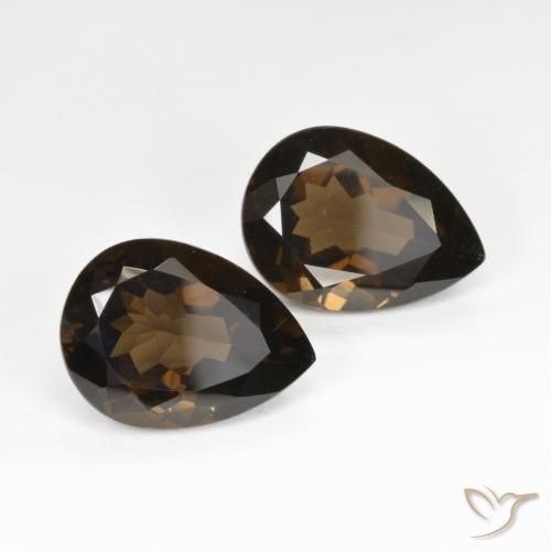 Shop natural 12.67ct Brun moyen Quartz fumé gems, En forme de poire, from Brésil at GemSelect. In stock, global shipping!