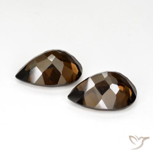 Shop natural 12.67ct Brun moyen Quartz fumé gems, En forme de poire, from Brésil at GemSelect. In stock, global shipping!