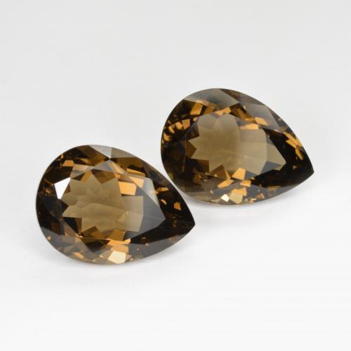 Achetez naturel 13,45ct marron quartz fumé gems, en forme de poire, en provenance brésil chez gemselect. en stock, livraison internationale!