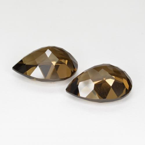 Achetez naturel 13,45ct marron quartz fumé gems, en forme de poire, en provenance brésil chez gemselect. en stock, livraison internationale!