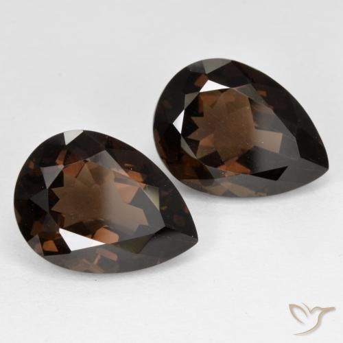 Shop natural 12.71ct Brun moyen Quartz fumé gems, En forme de poire, from Brésil at GemSelect. In stock, global shipping!