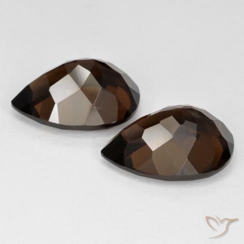 Shop natural 12.71ct Brun moyen Quartz fumé gems, En forme de poire, from Brésil at GemSelect. In stock, global shipping!