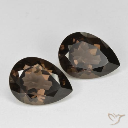 Shop natural 12.32ct Brun chocolat Quartz fumé gems, En forme de poire, from Brésil at GemSelect. In stock, global shipping!