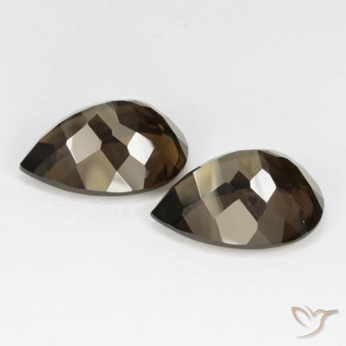 Shop natural 13.07ct Brun chocolat Quartz fumé gems, En forme de poire, from Brésil at GemSelect. In stock, global shipping!