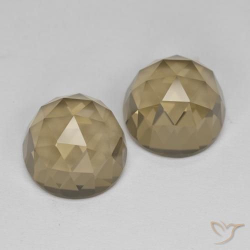 9.77ctw Naturel Brun moka Quartz fumé, ovale, VVS-VS